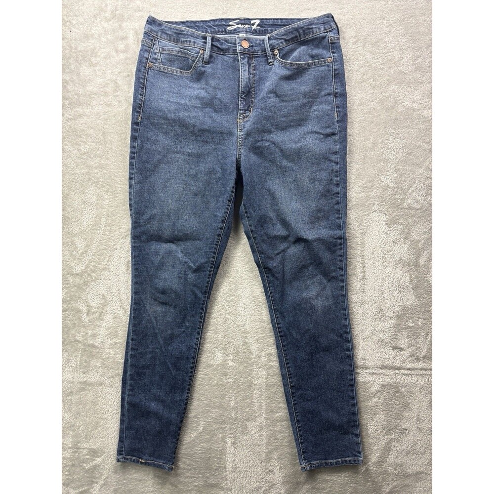 Seven 7 Jeans Women's Size 12 High Rise Skinny Tummyless Stylish Slimming